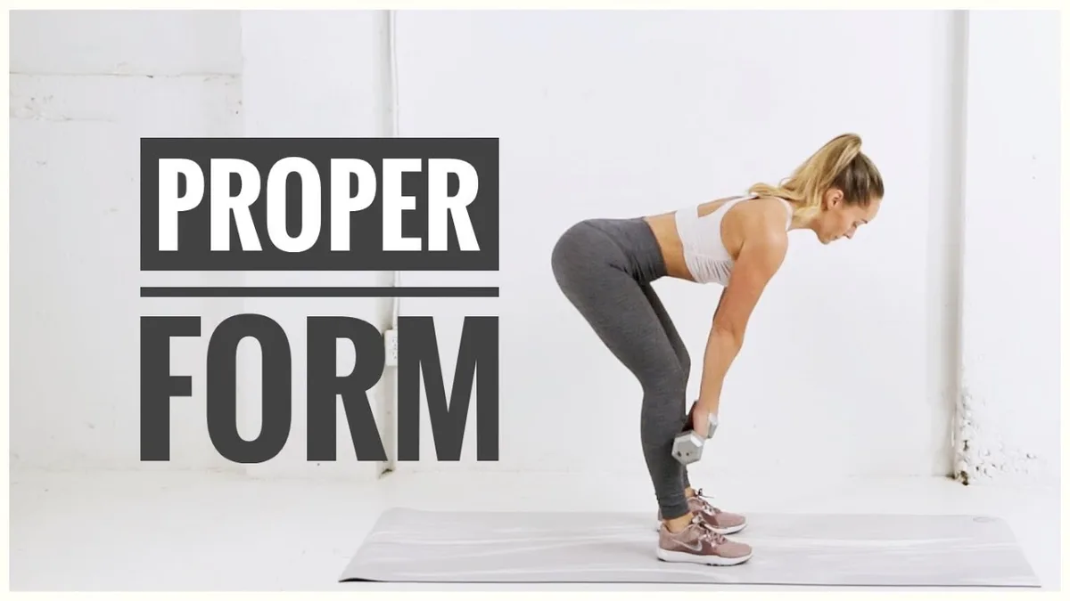 common form mistakes dumbbell