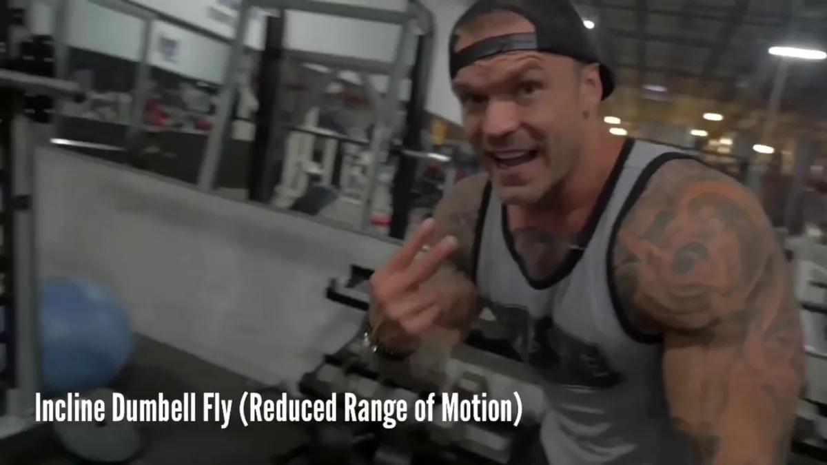 dumbbell fly range of motion