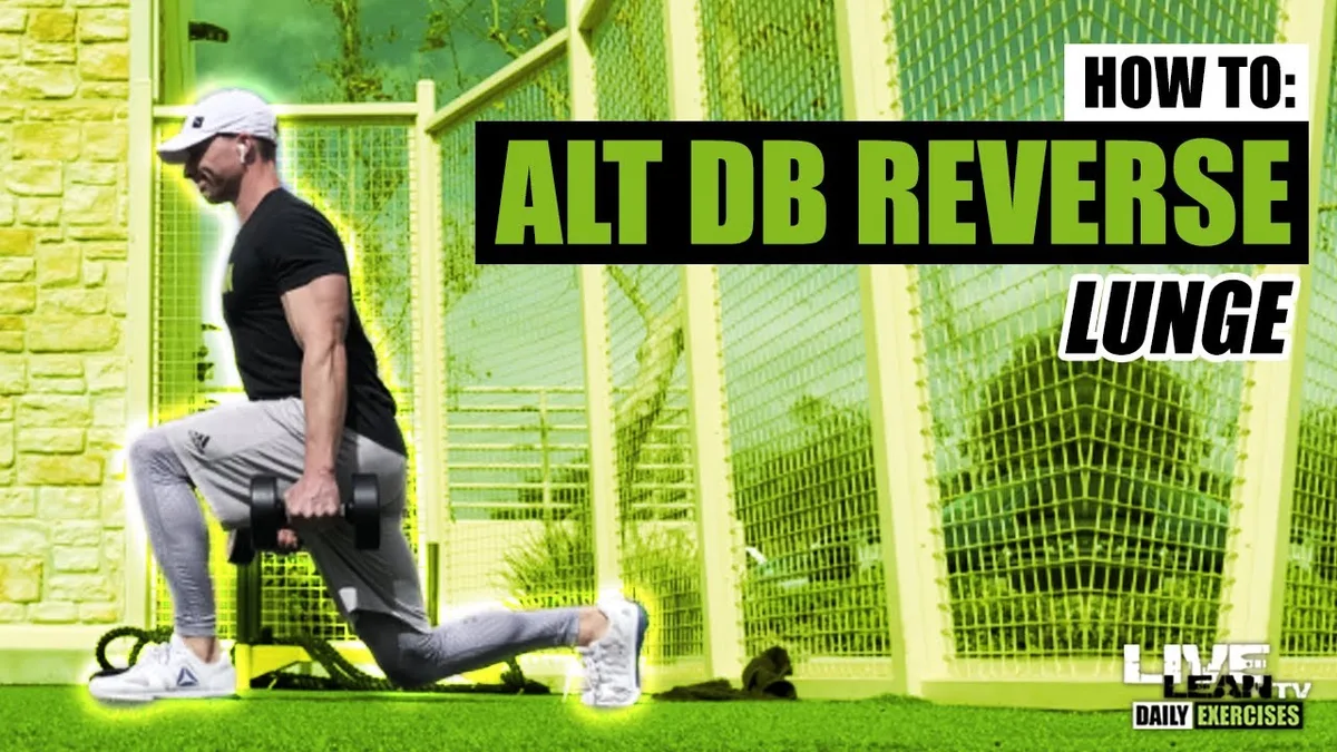 dumbbell reverse lunge