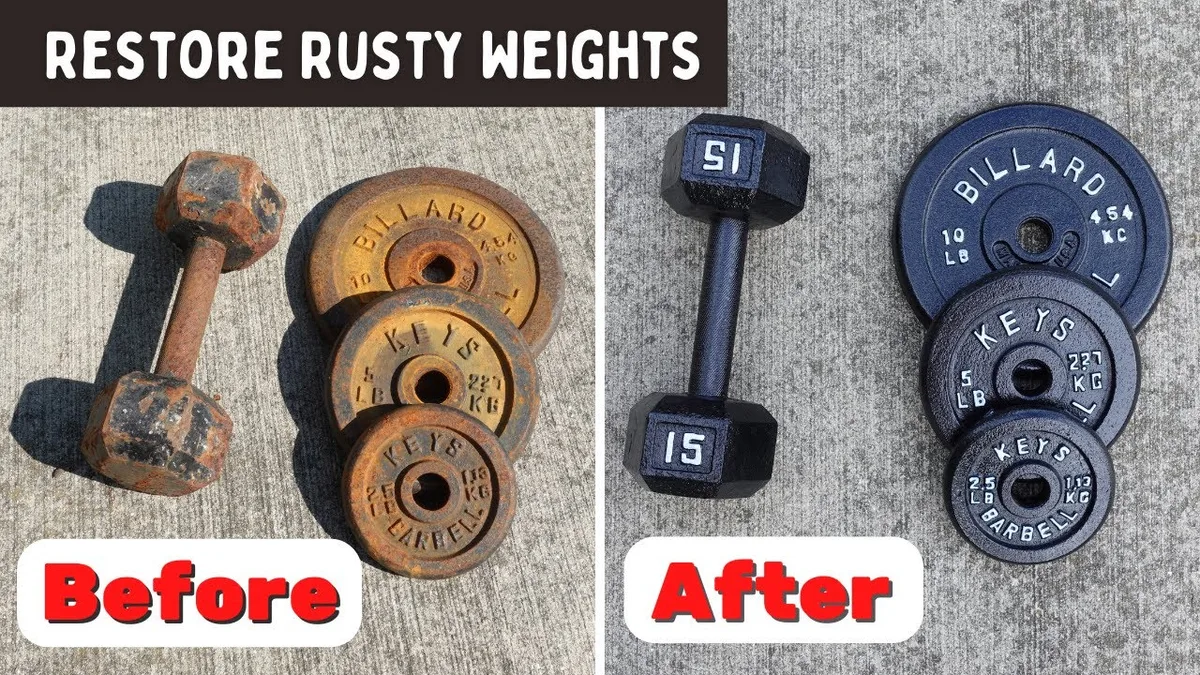 dumbbell rust inspection