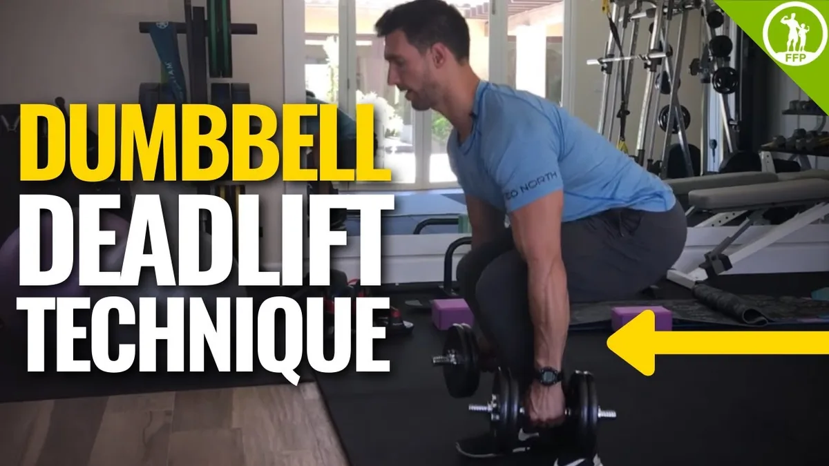 how to do dumbbell deadlift