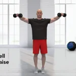 lateral raise with dumbbells