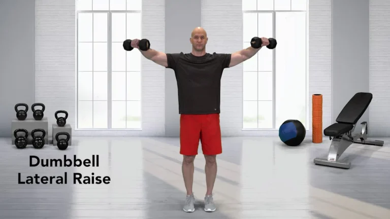 lateral raise with dumbbells